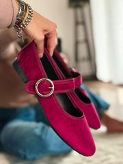 Baltimore Strap Wine Flats