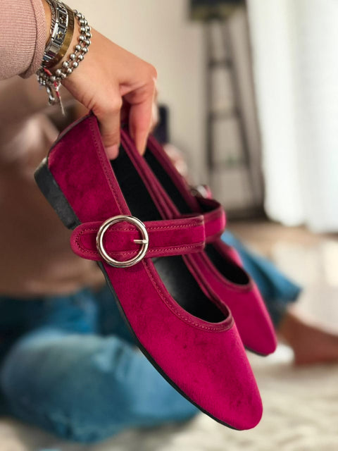 Baltimore Strap Wine Flats