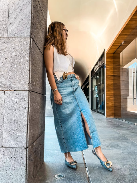Lisboa Jean Slingback Flats