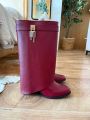 Short Belt Padlock Rojo