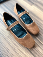 Mary Jane Camel Balerinas