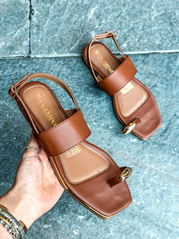 Borel Brown Sandals