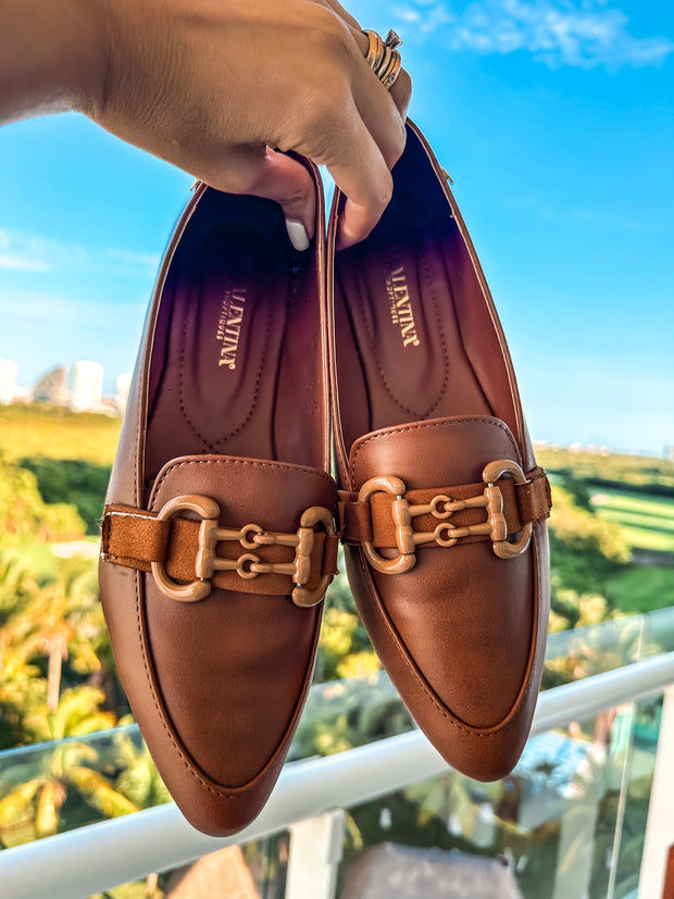 Bali Double Iron Brown Spain Flats