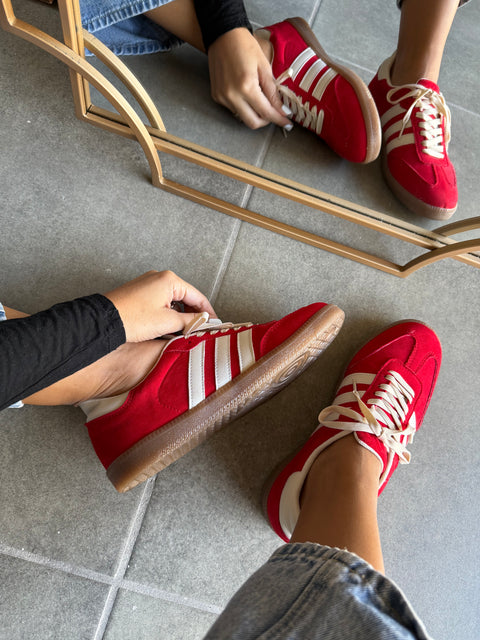 Sporty Red Sneakers