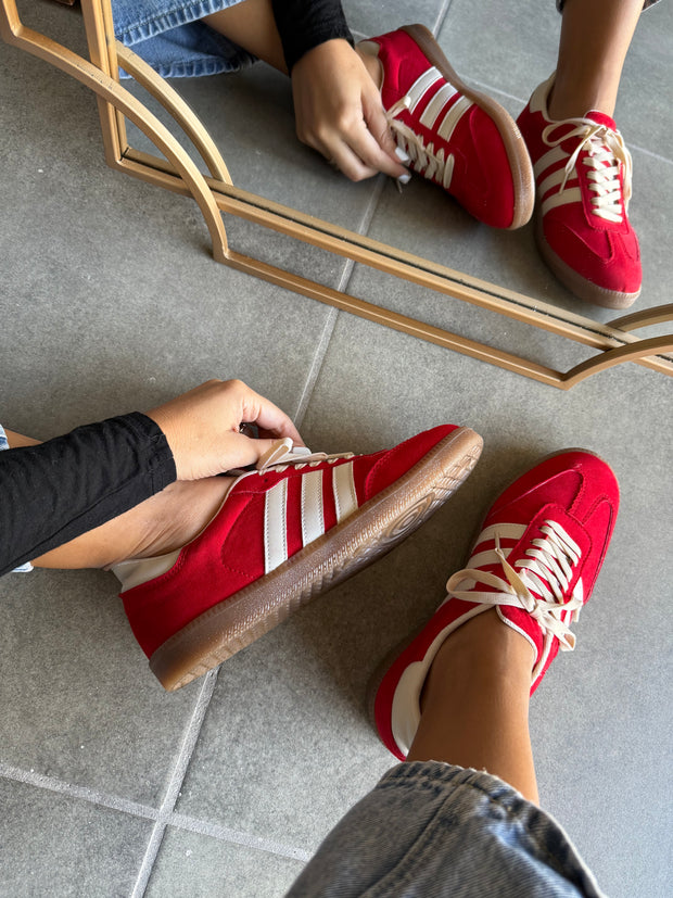 Sporty Red Sneakers
