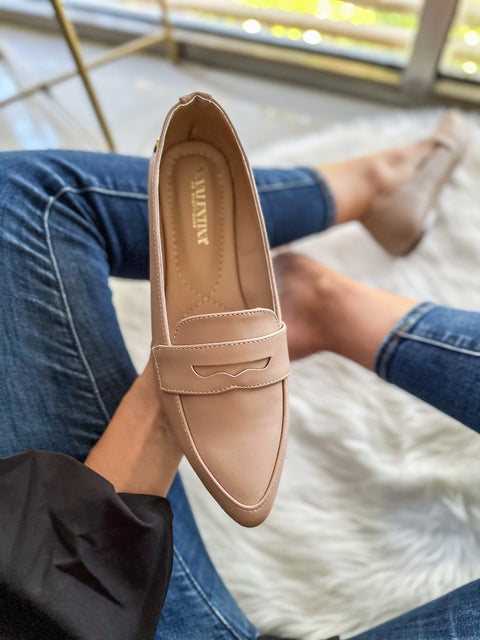 Gia Classy Nude Flats