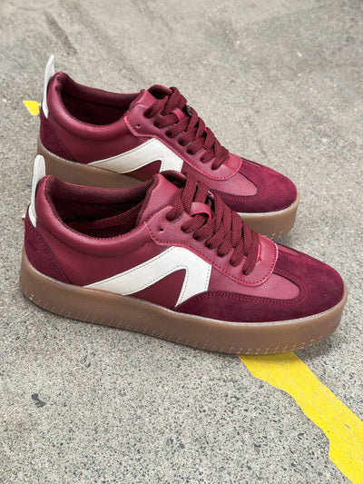 Bianchi Burgundy Sneakers