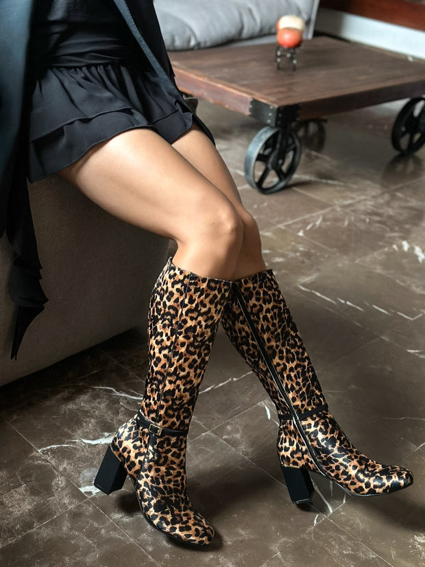 Leopard Luxe High Boots