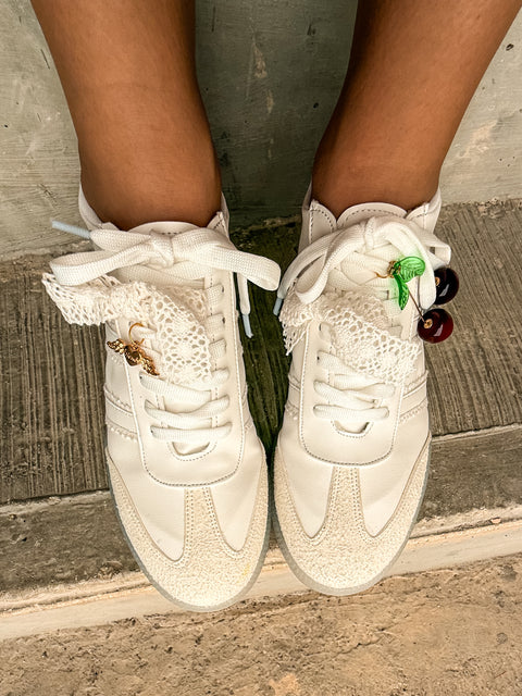 Zebra Cherry Charms Sneakers