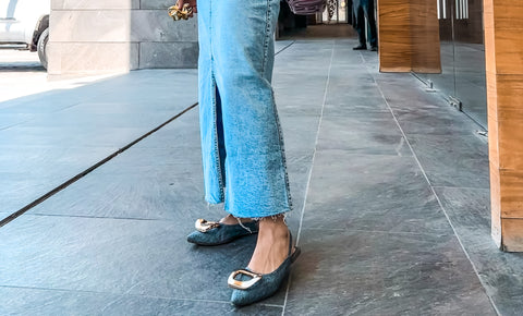 Lisboa Jean Slingback Flats