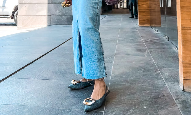 Lisboa Jean Slingback Flats