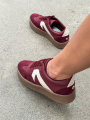 Bianchi Burgundy Sneakers