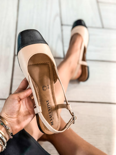 Snow Paris Black Tip Flats