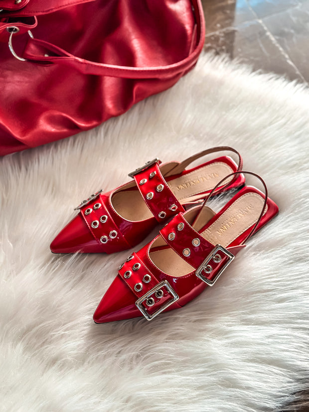 Rocket Iron Red Flats