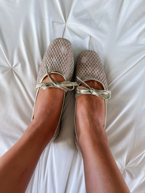 Roby Flats Lace Doradas