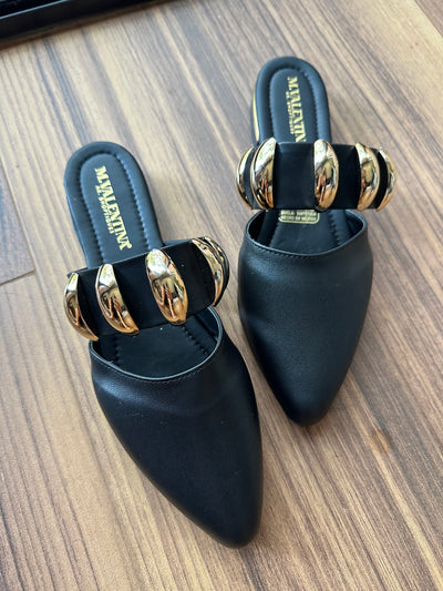 Dakota Black Flats