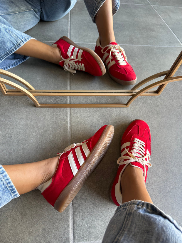 Sporty Red Sneakers