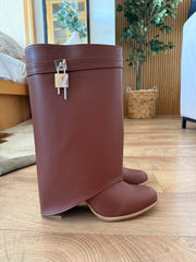 Short Belt Padlock Camel