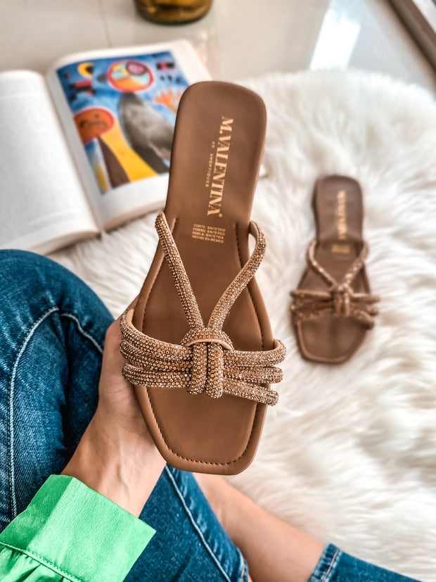 Fany Shiny Gold Sandals