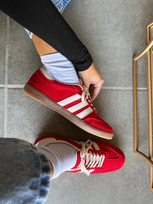 Sporty Red Sneakers