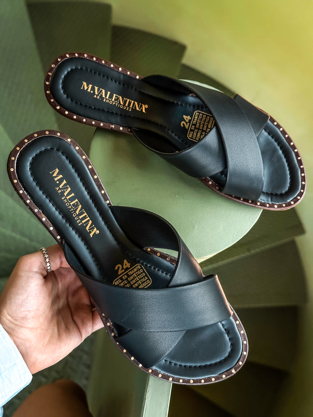 Senegal Welt Black Sandals