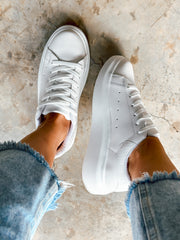 New York Drilo All White Sneakers