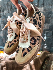 Leopard Charms Nude Sneakers