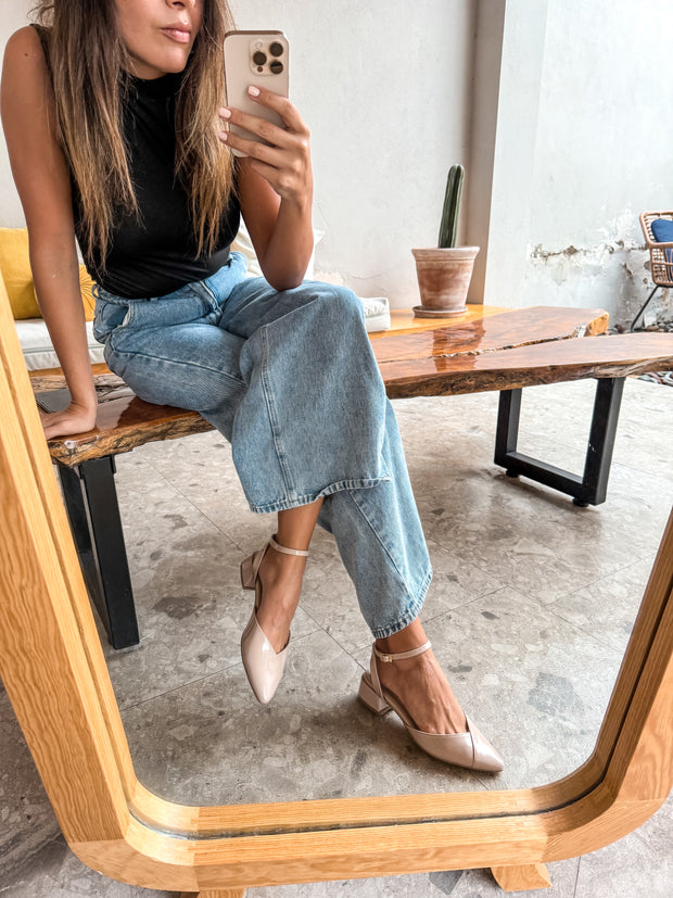 Mia Heels Puntal Tacón mini Nude
