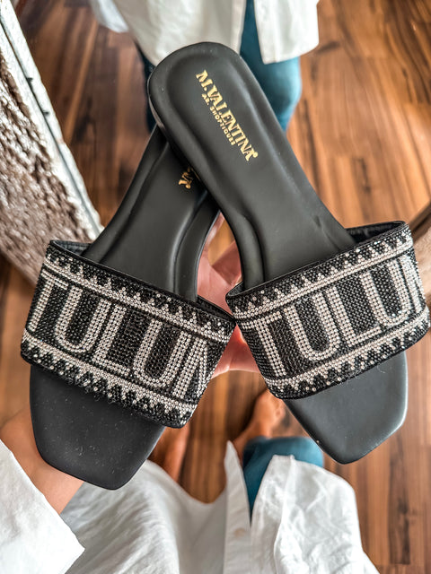 Tulum Black Sandals