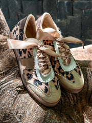 Leopard Charms Nude Sneakers