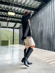 Curl Black Boots