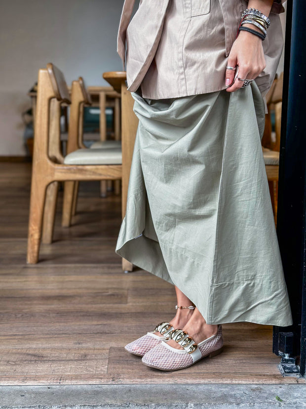 Roby Flats Gold Ivory con Pulsera
