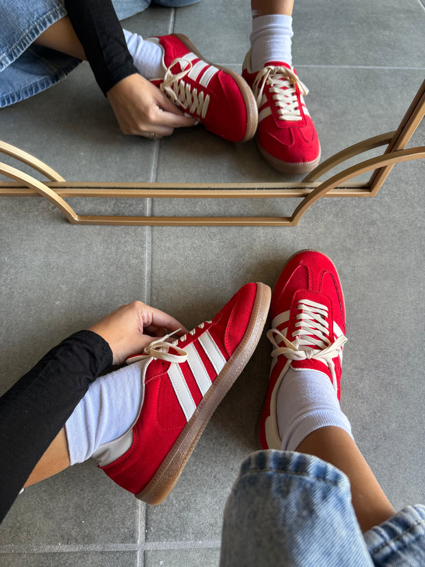 Sporty Red Sneakers