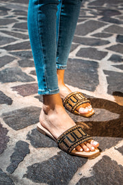 Tulum Gold Sandals