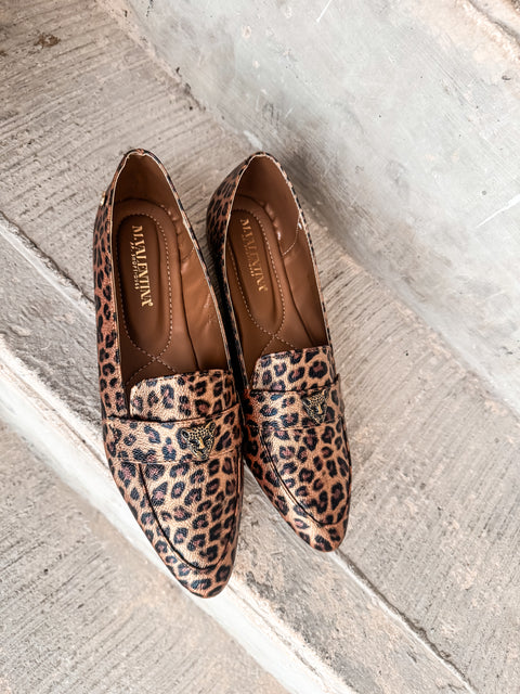 Gia Leopard Flats