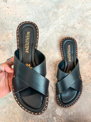 Senegal Welt Black Sandals