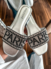 Paris Silver Sandals