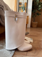 Short Belt Padlock Ivory