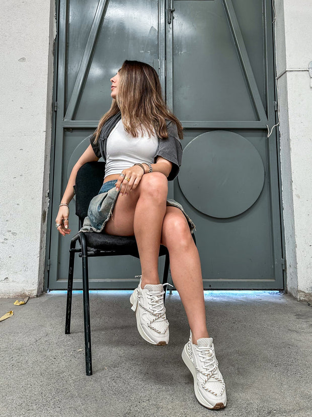 Terry Ivory Sneakers