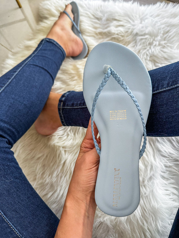 Niza Braid Soft Colors Blue Sandals