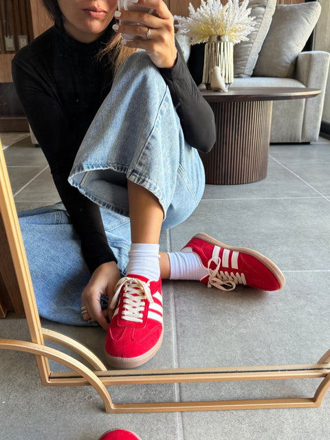Sporty Red Sneakers