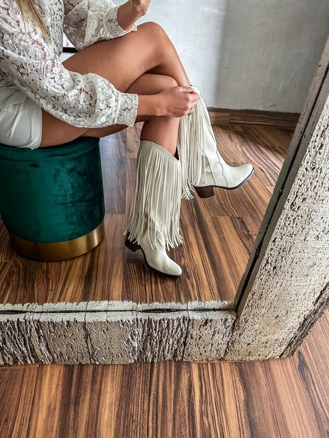 Texas Fringe Ice Boots