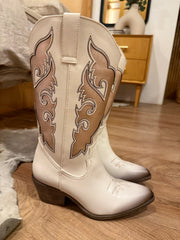 Flame Gold Rose Boots