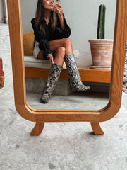 Mica Long Boots Snake