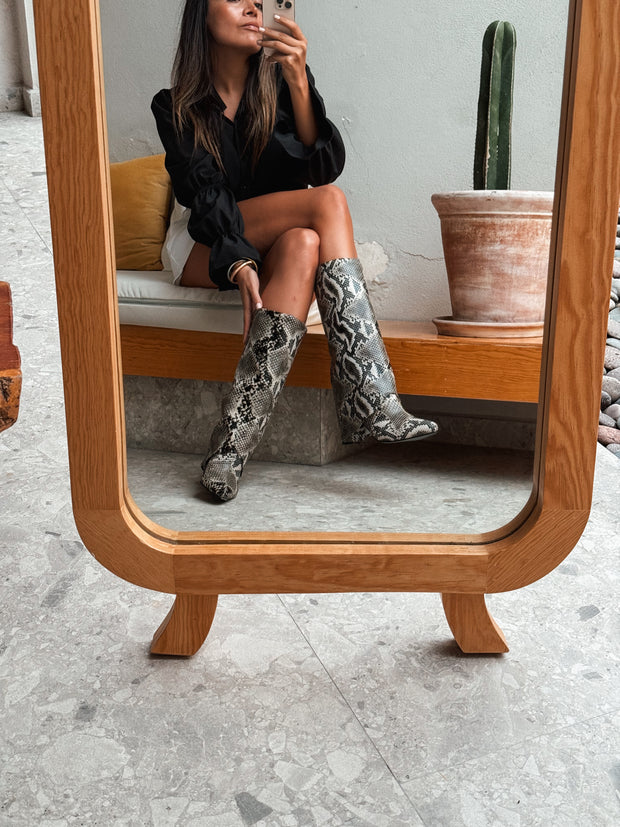 Mica Long Boots Snake
