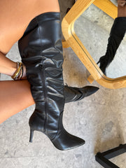 Greta Boots Negro tipo piel