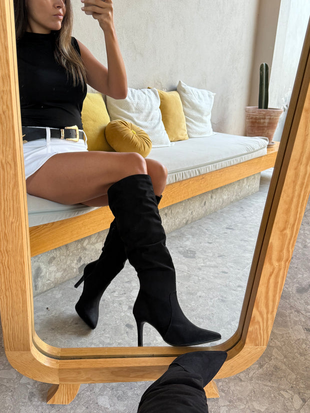 Greta Boots Suede Negras