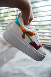 New Dakota White & Colors Sneakers