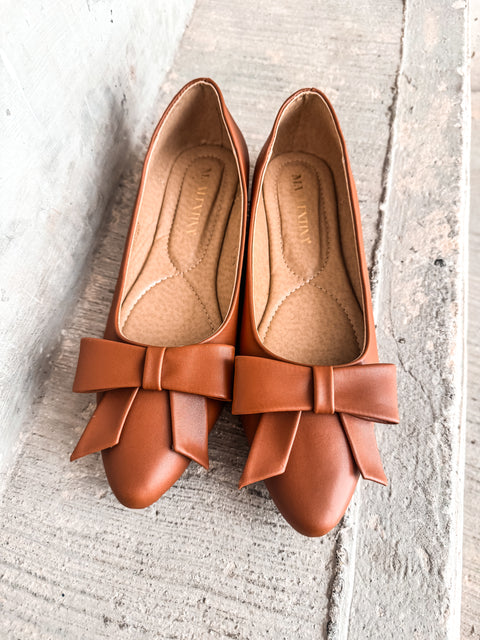 Paris Simple Knot Brown Flats