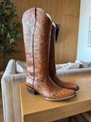 Ranch Boots Camel Cincelado